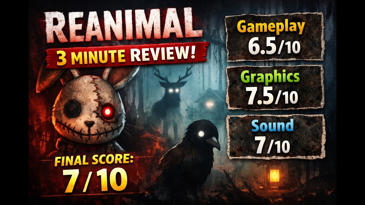 Обзор REANIMAL за 3 минуты | Кооперативная игра, странная, мрачная и на удивление забавная | Чест...