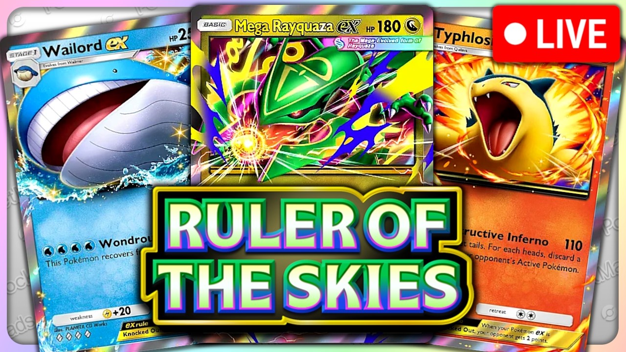 🔴 *LIVE* RULER OF THE SKIES RELEASE STREAM!!! | Pok&eacute;mon TCG Pocket