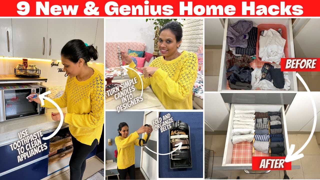 9 NEW & GENIUS Home Hacks that changed my HOME | Organizopedia