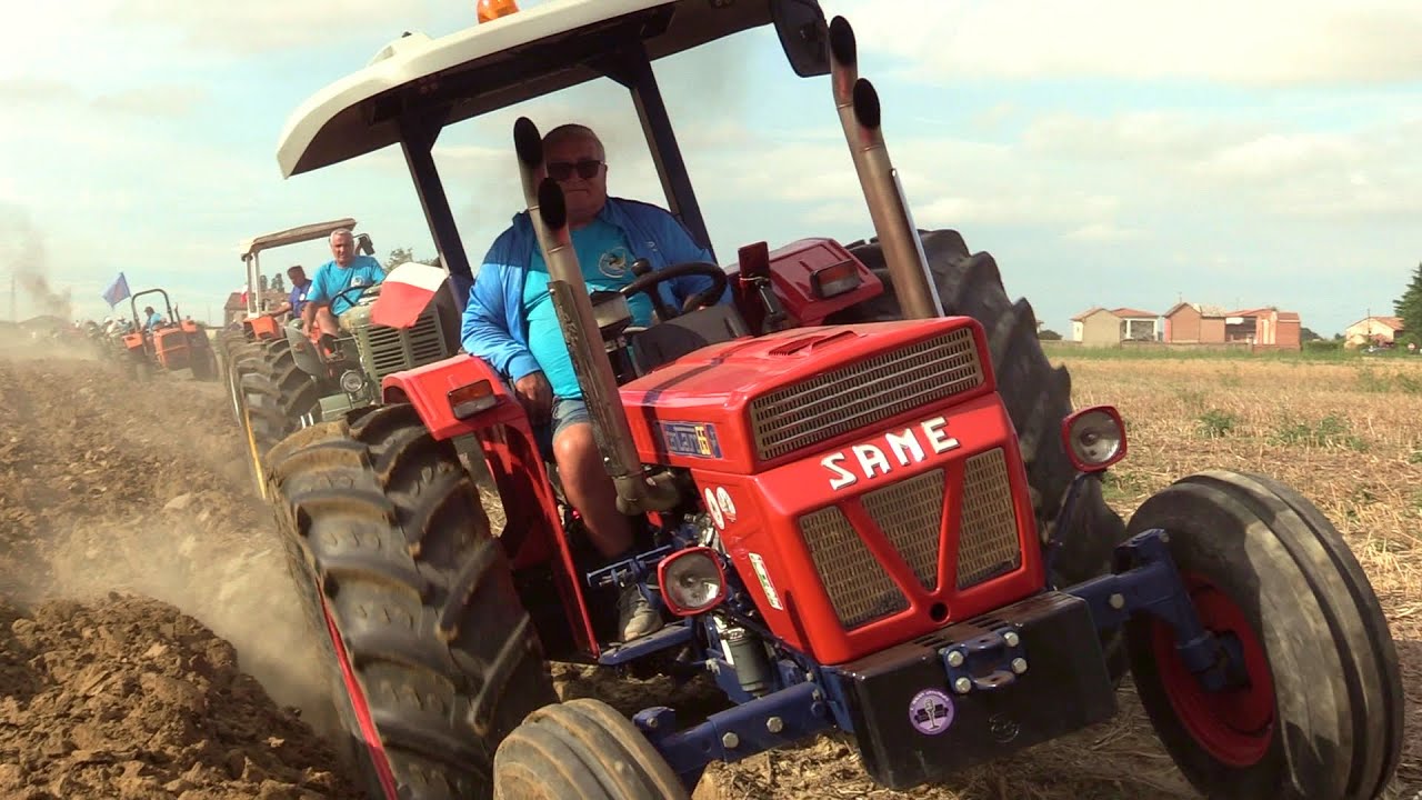 Aratura d'epoca sabato pm Baura 2025 - Landini testacalda, FIAT, SAME | Vintage tractors plowing