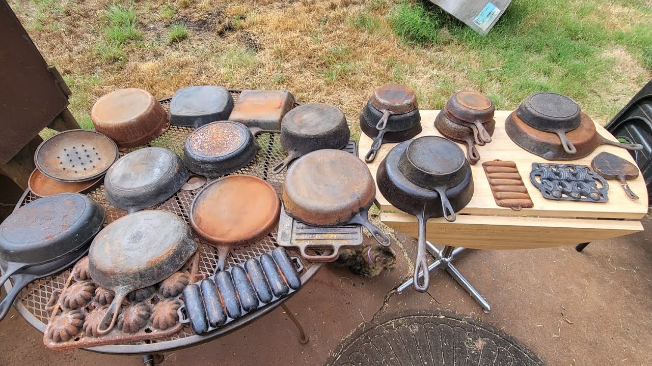 July 5th Cast Iron picks!! #foryou #castiron #castironrestoration #rustygold