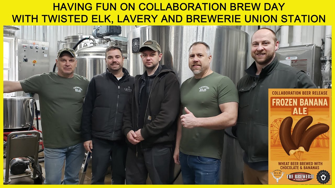 Frozen Banana Beer?! 🍌 Collaboration Brew Day with Lavery & Brewerie | Twisted Elk Brewery