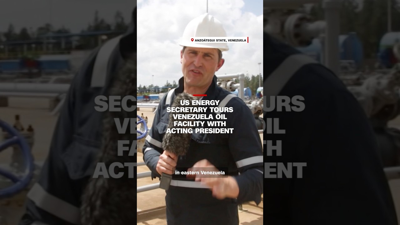 US energy secretary tours Venezuela oil facility with acting President
