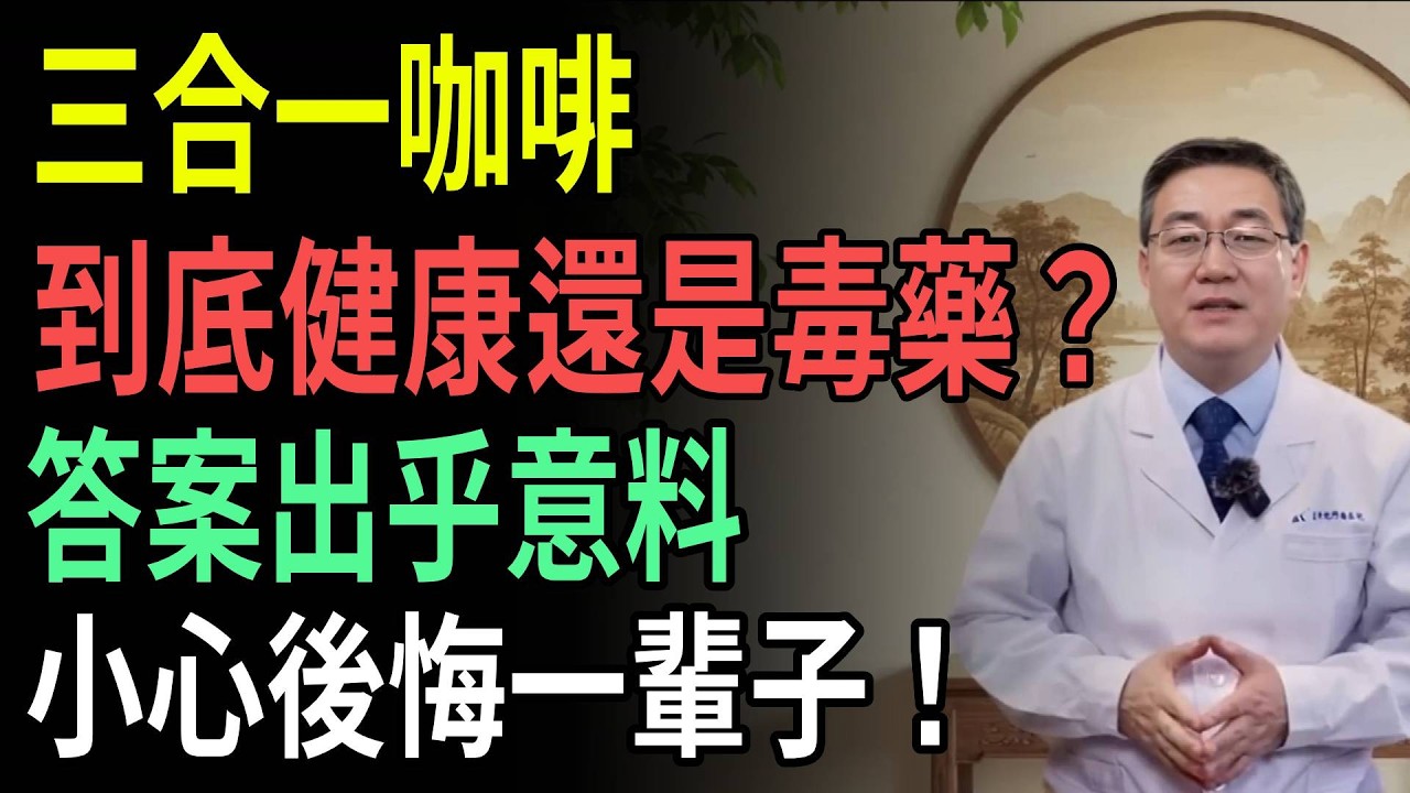【三合一咖啡真相】每天一杯等於慢性自殺？醫師營養師齊曝致命危機！