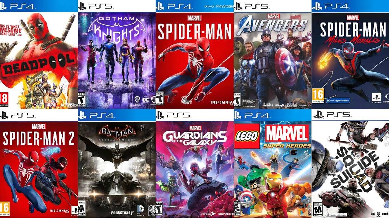Top 30 Best Superhero Games for PlayStation 4 and PlayStation 5 | PS4 & PS5 Superhero Games