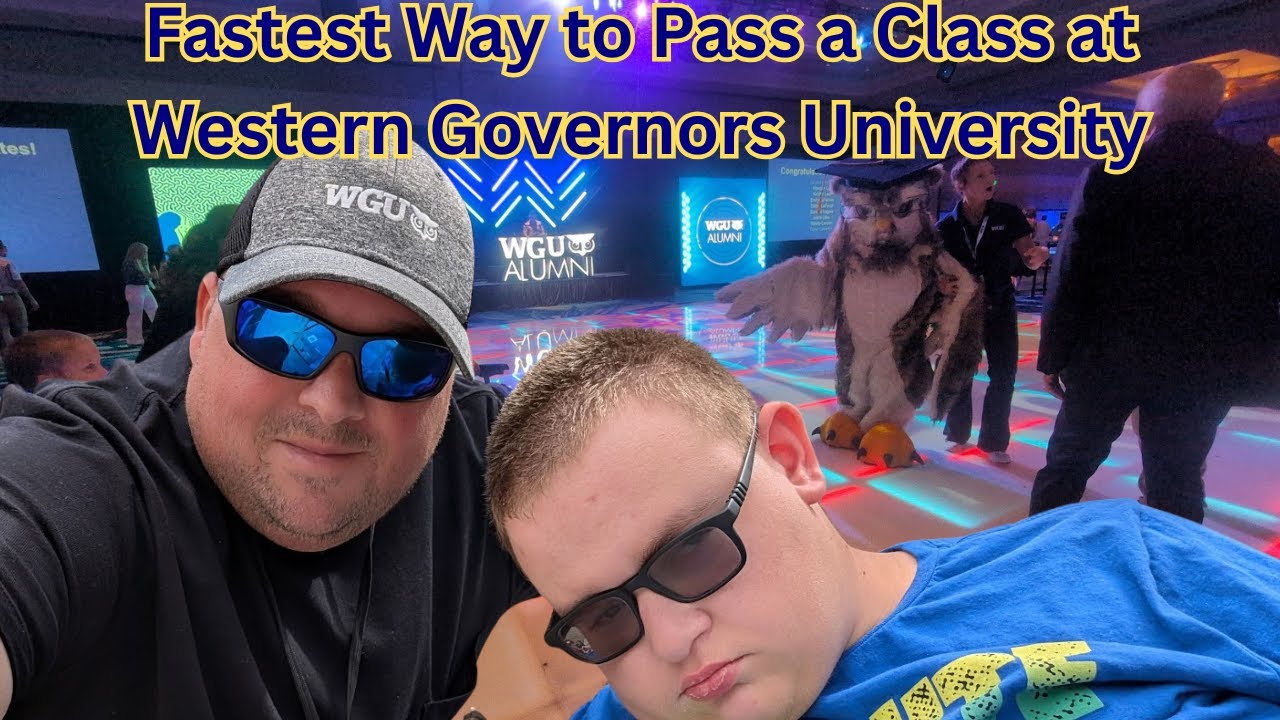 The easiest and fastest way to pass the class at WGU. It's not what you want to hear.
