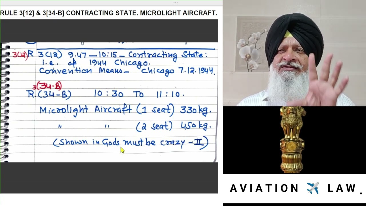 MICROLIGHT AIRCRAFT. RULE 3[34 B] 1937 AIRCRAFT RULES  INDIA.