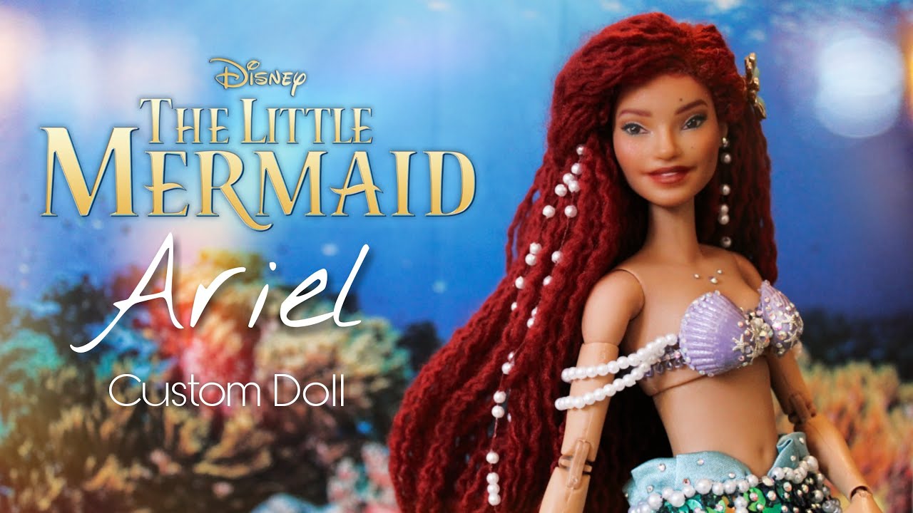 Disney's The Little Mermaid LIVE ACTION - Ariel Custom Doll | Tutorial - Time Lapse by Mask Factory
