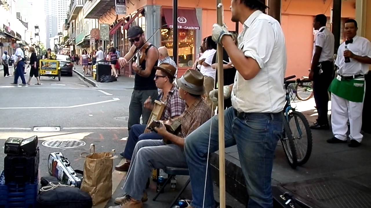 The Drunken Catfish Ramblers live at Royal Street, New Orleans
