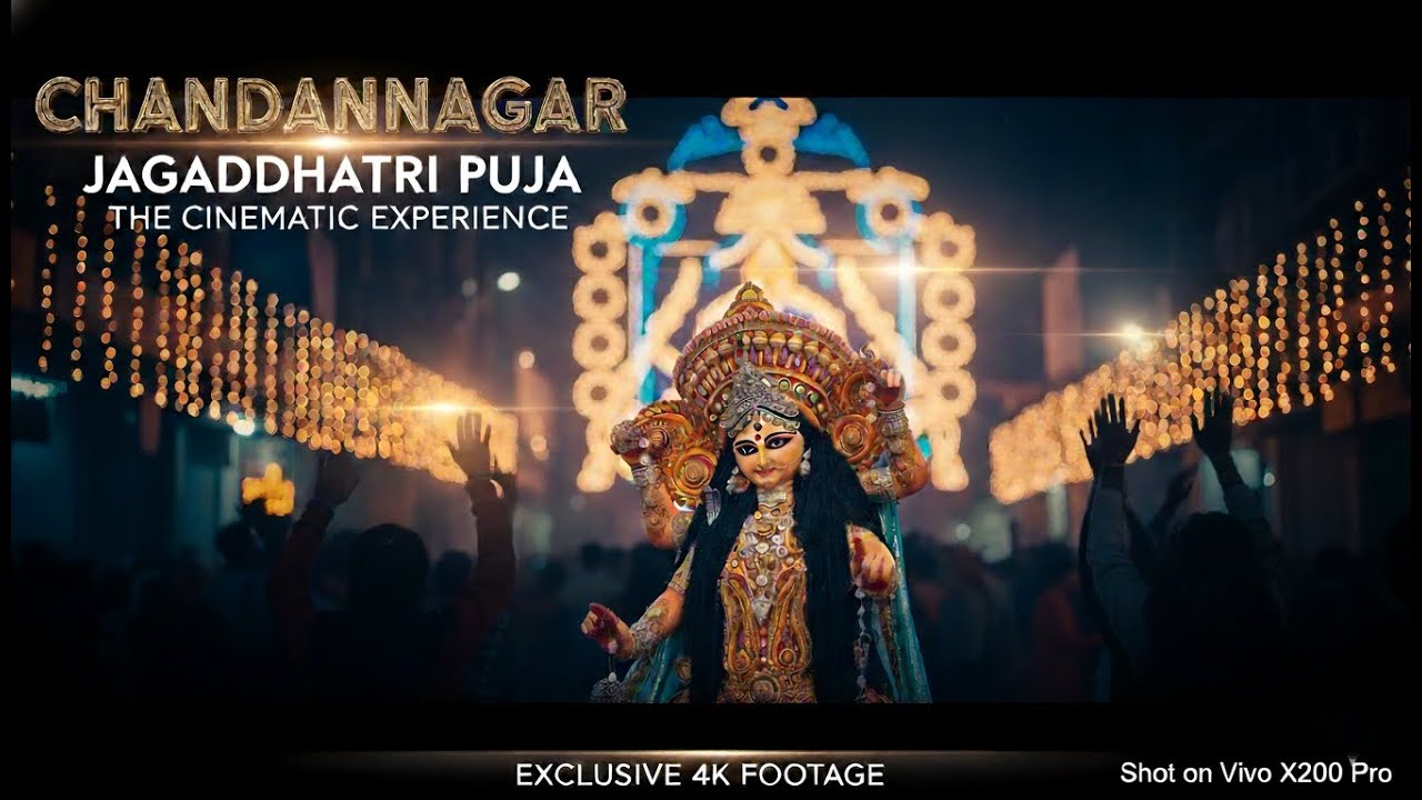 Jagadhatri Puja - CINEMATIC video shot on Vivo x200 Pro | 4K
