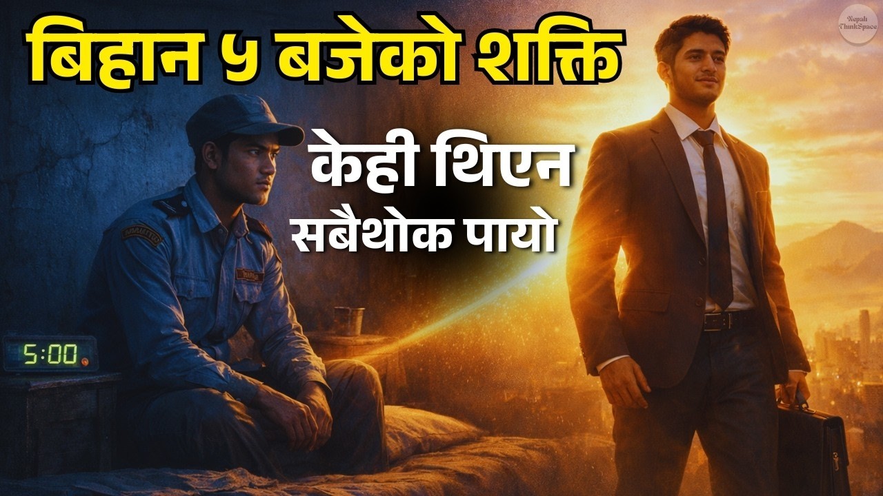 बिहान ५ बजेको शक्ति: जसले एक गरिब गार्डको भाग्य बदल्यो| Nepali Motivational Story| Nepali ThinkSpace