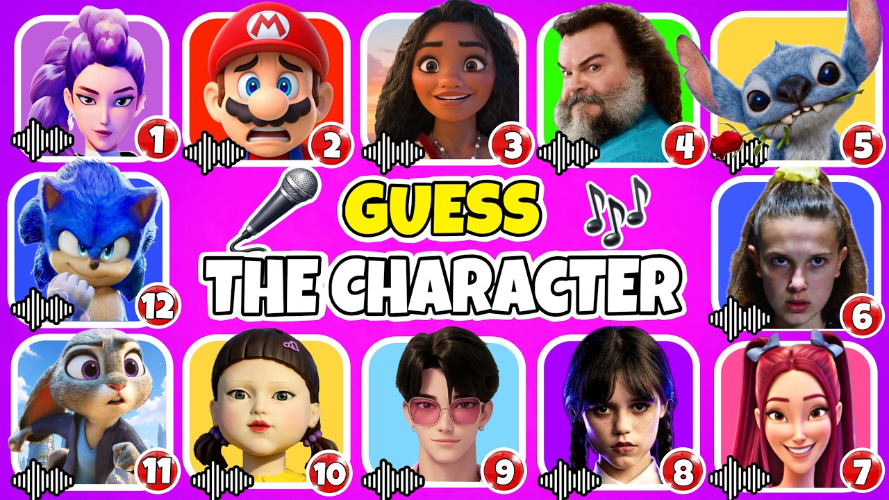 GUESS THE CHARACTER by Voice & Song! 🎤 Zootopia 2, K-Pop, Disney & More