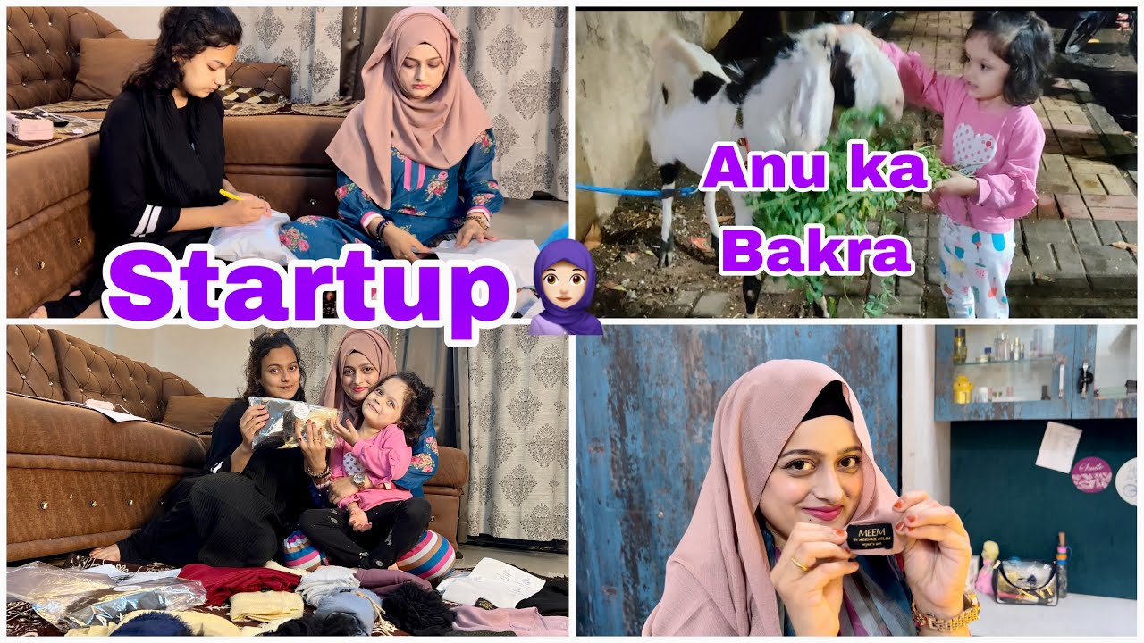 Started Business Alhumdulillah🧕🏻Anu ka Bakra 😍#meenazfam #hijab #vlog #daily #bakraeid #views