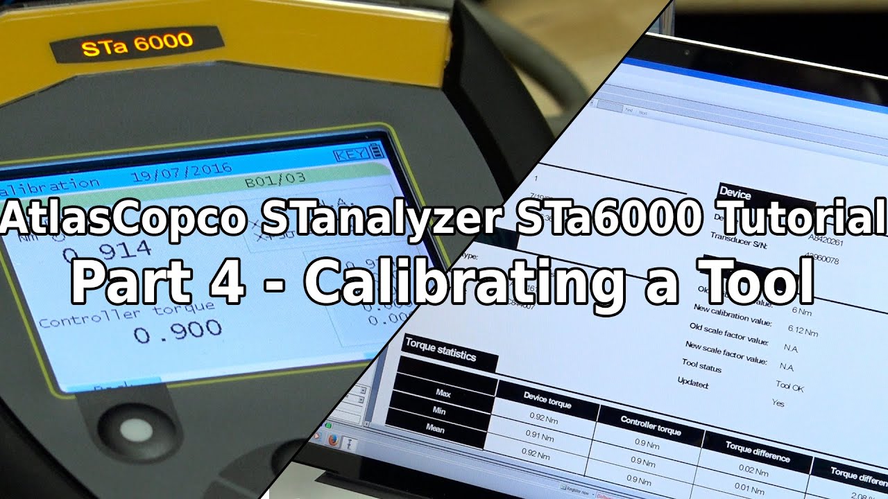 AtlasCopco STanalyzer STa6000 Tutorial Part 4 - Calibrating a Tool