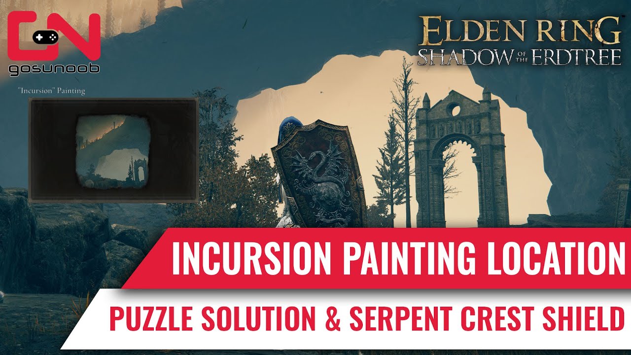 Elden Ring Incursion Painting Location and Puzzle Solution & Serpent Crest Shield