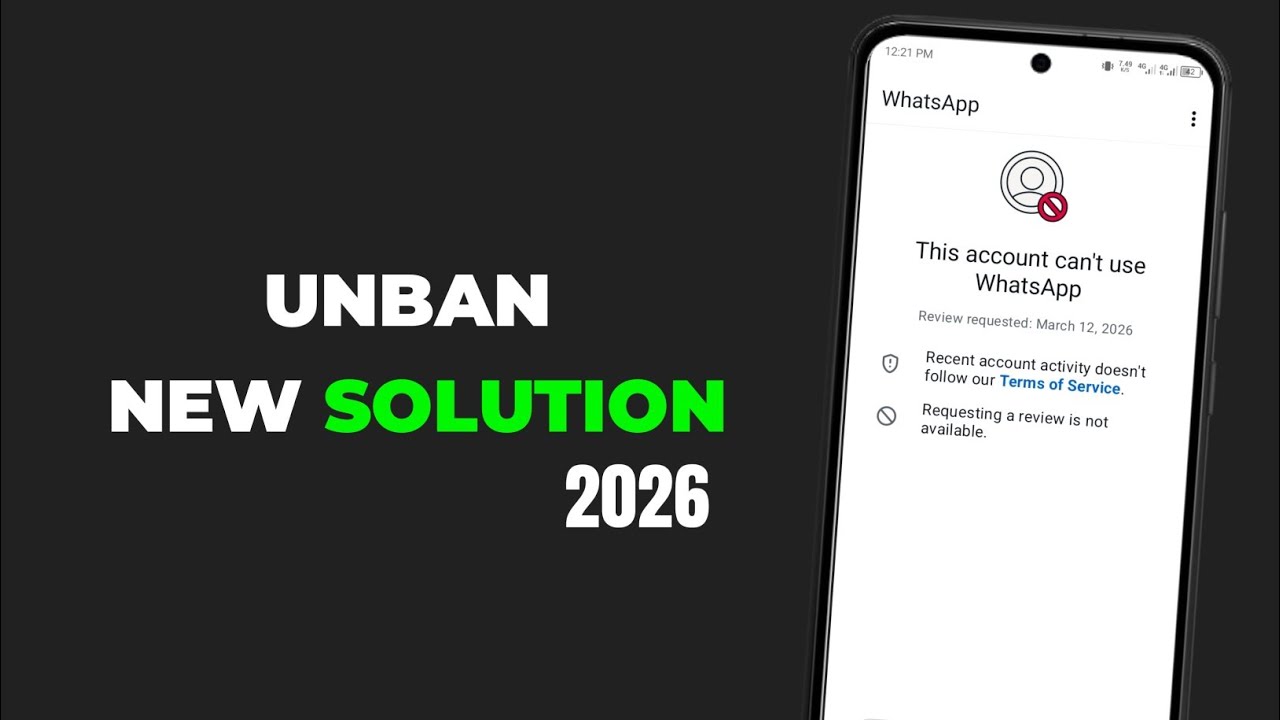 This account can't use WhatsApp Solution 2026 | WhatsApp ban problem new Solution 2026