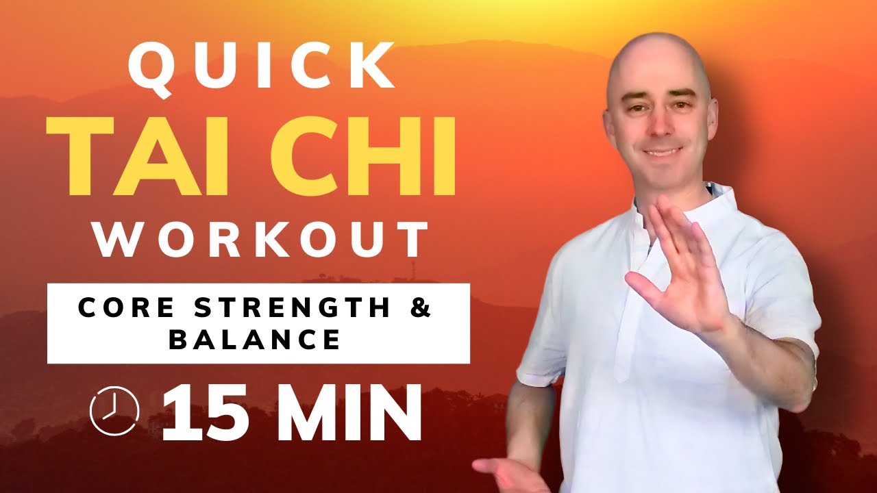 Быстрая тренировка тайцзи: сила корпуса и равновесие за 15 минут