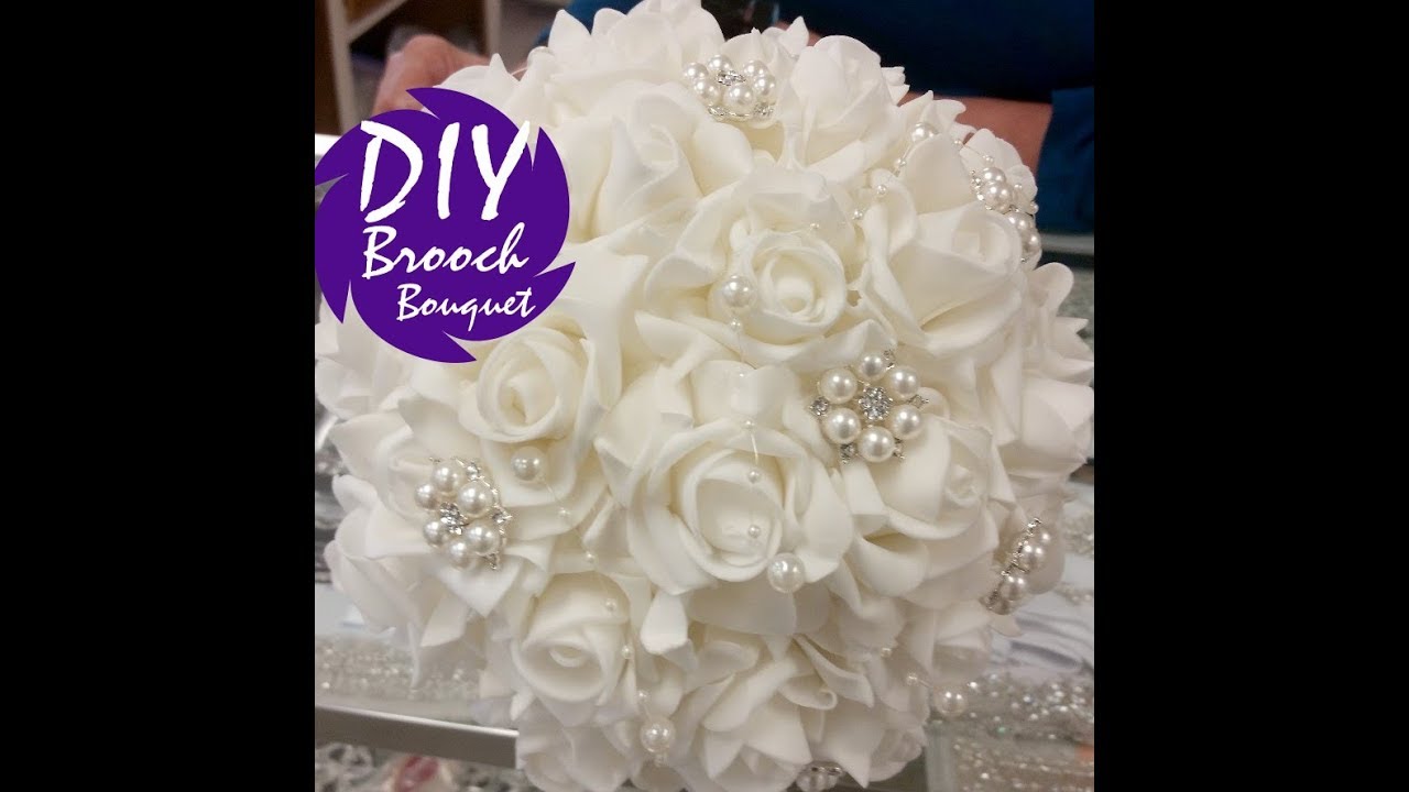 DIY Brooch Bouquet Kit l Easy Inexpensive Bouquet Tutorial l Wedding Crafts I JAMIE