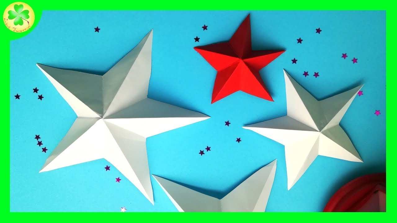 Jak zrobić - Łatwa Gwiazdka 3D / How to make an Easy 3D Star
