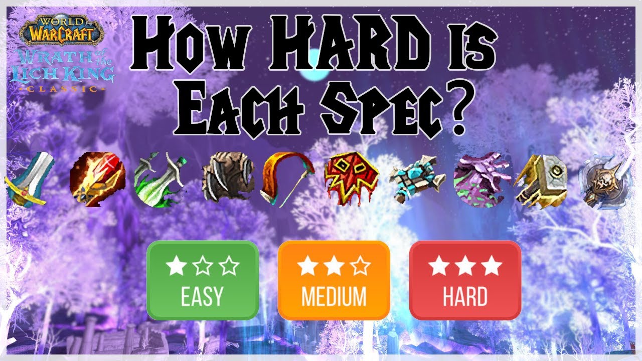 ALL WOTLK Specs Ranked by Difficulty