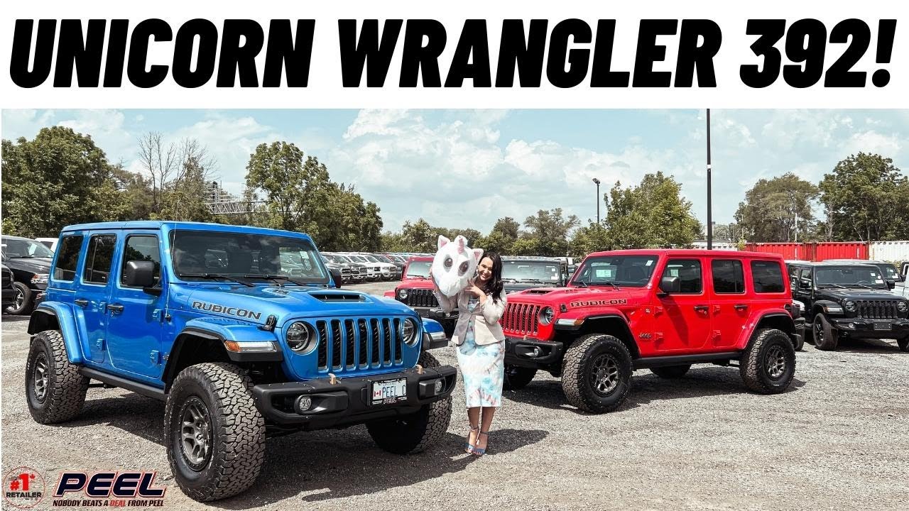 UNICORN Jeep Wrangler 392 In HYDRO BLUE! *RARE* GTA TORONTO ONTARIO PEEL CHRYSLER #1 RETAILER  JEEPS