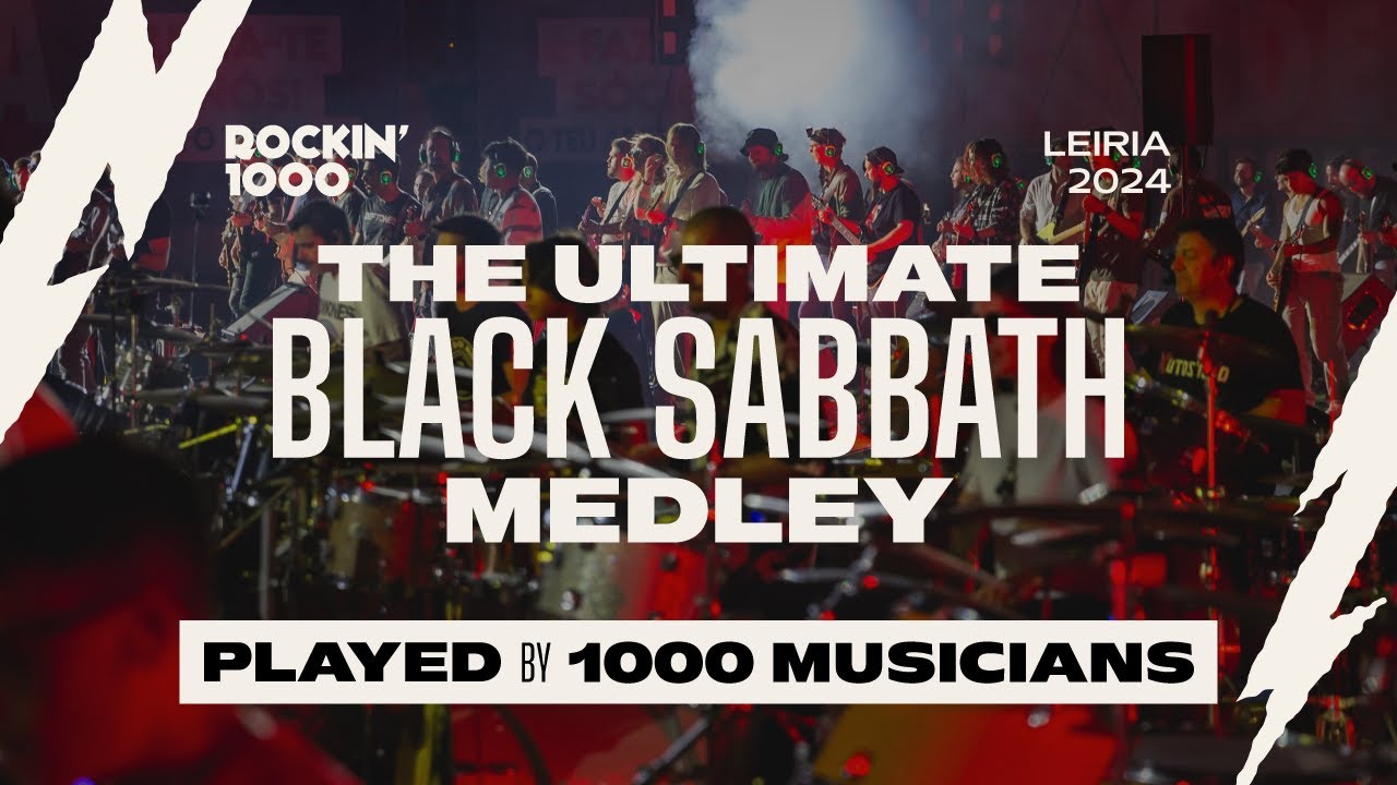 The Ultimate Black Sabbath Medley: Iron Man, War Pigs, Paranoid played by 1000 Musicians