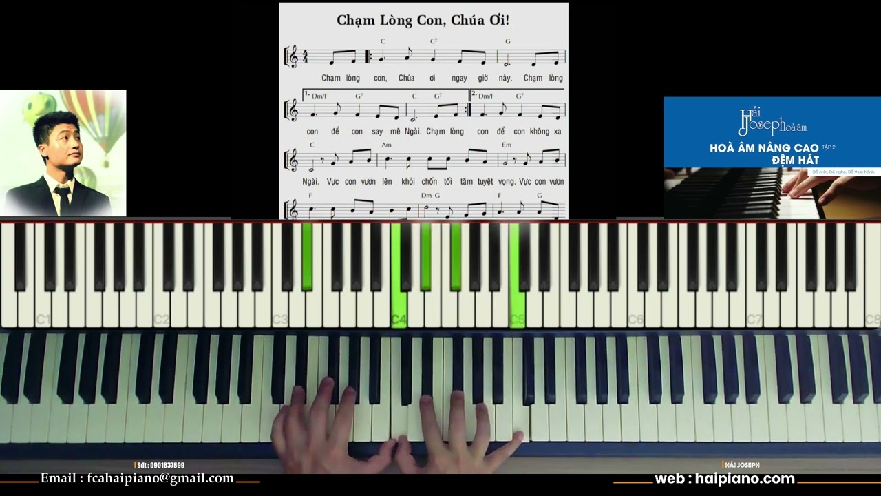 [PIANO] CHẠM LÒNG CON CHÚA ƠI | Hướng dẫn hòa âm nâng cao đệm hát | Hải Joseph |