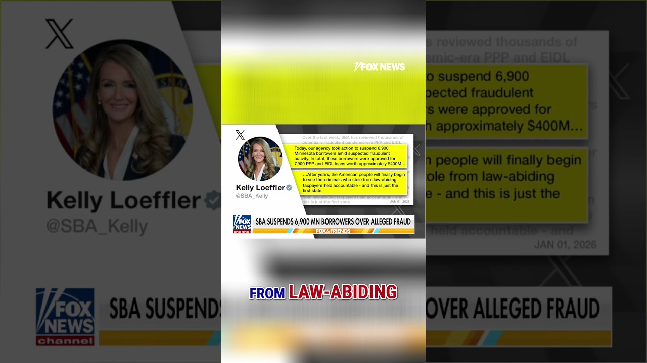 SBA suspends THOUSANDS of allegedly fraudulent Minn. loans #foxnews #news #us #fox