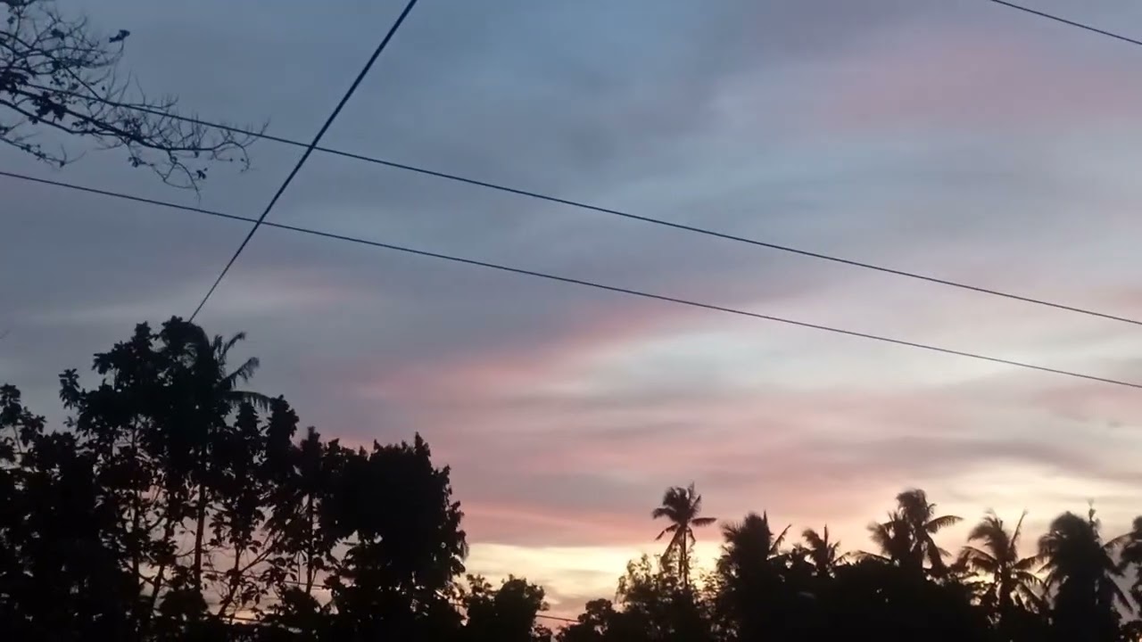 Pink clouds..