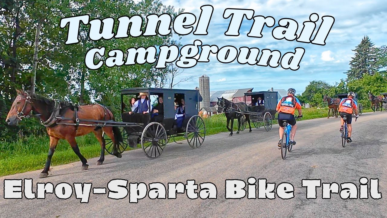 Bicycle Camping Paradise on America's First Rail-to-Trail! Amish Country Road Cycling! Scary tunnel!
