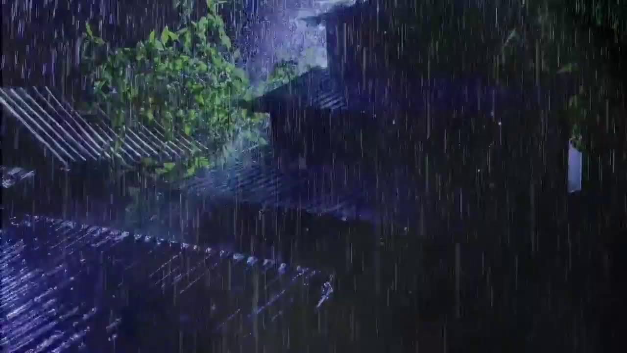 No Ads Rain Sounds for Sleeping – Night Rain & Distant Thunder for Peaceful Sleep