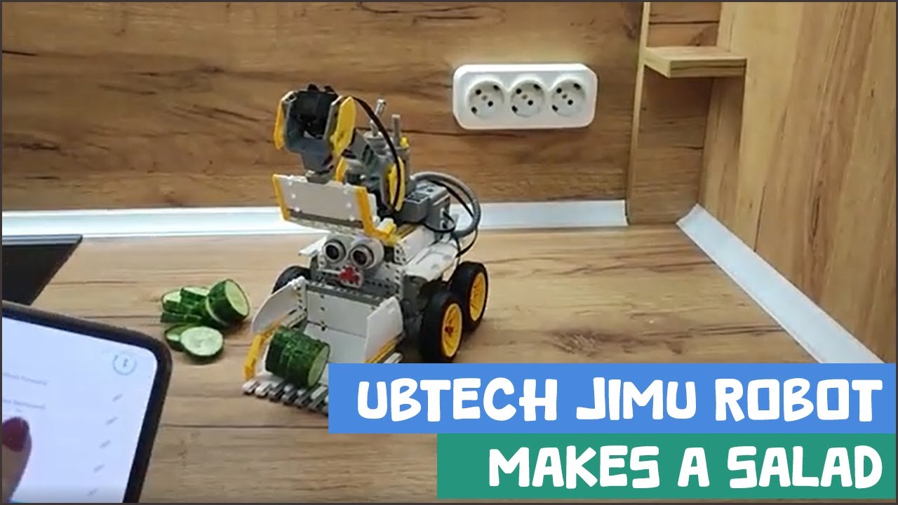UBTECH Jimu robot makes a salad | Experiment & Fun | Robotics | Technology Realm Resources