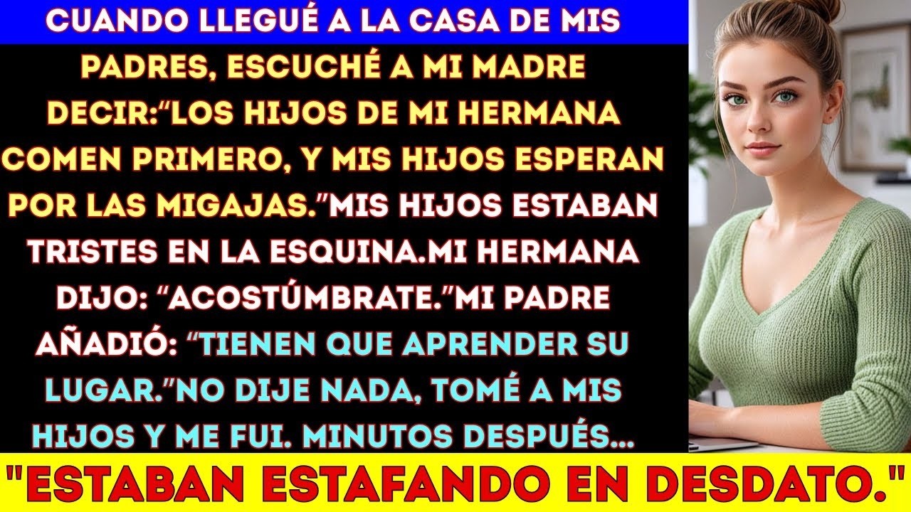 Mi familia le dijo a los hijos de mi hermana que comieran primero y les dijo a mis hijos que #viral