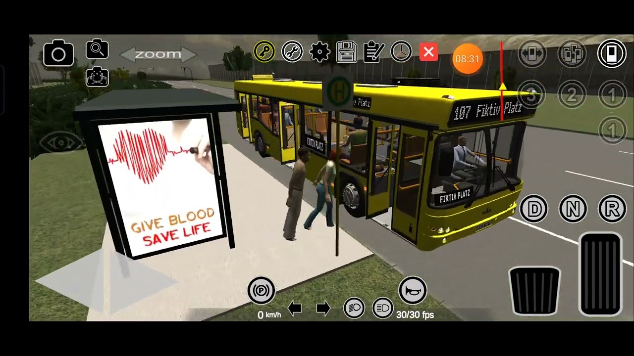 Поездка на MAZ 103.476 в Proton Bus Simulator.