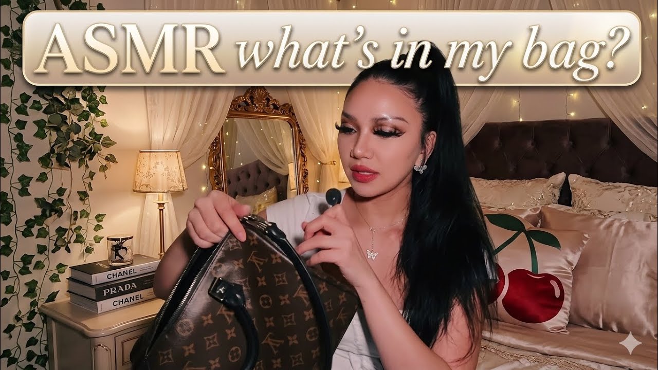 ASMR - What’s In My Bag | Talking Rummaging Handbag Sounds | Loud Triggers