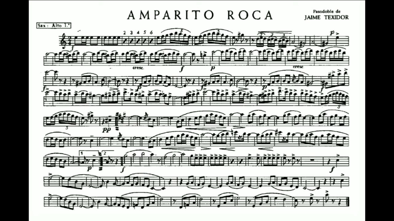 AMPARITO ROCA - ALTO SAX 1