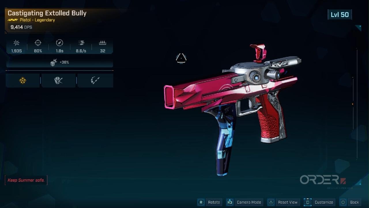 Borderlands 4 - Bully (Legendary Order Pistol)