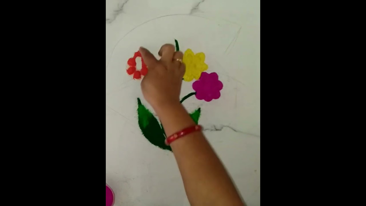 Flower Rangoli with Sujata 