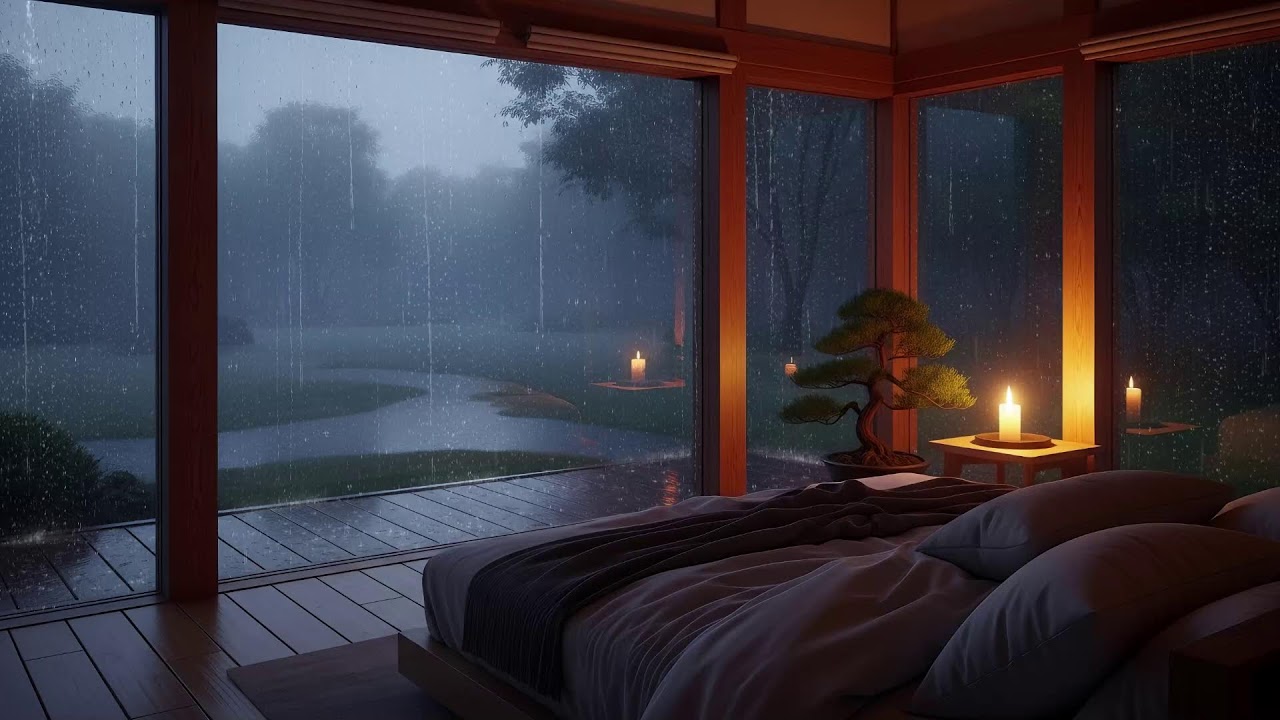 Quiet Rain Night & Piano Music | Deep Sleep Music for Relaxation & Peaceful Dreams