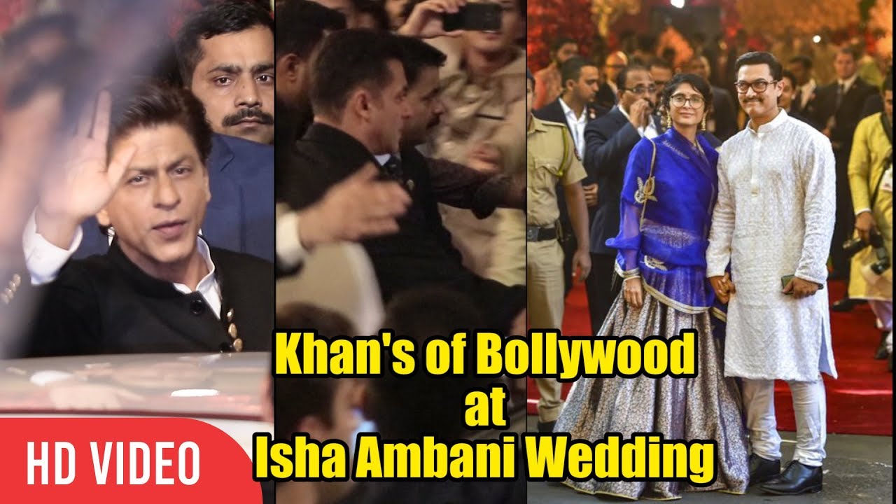 Salman Khan, Shahrukh Khan, Aamir Khan and Entire Bollywood at Isha Ambani Wedding at Antilia