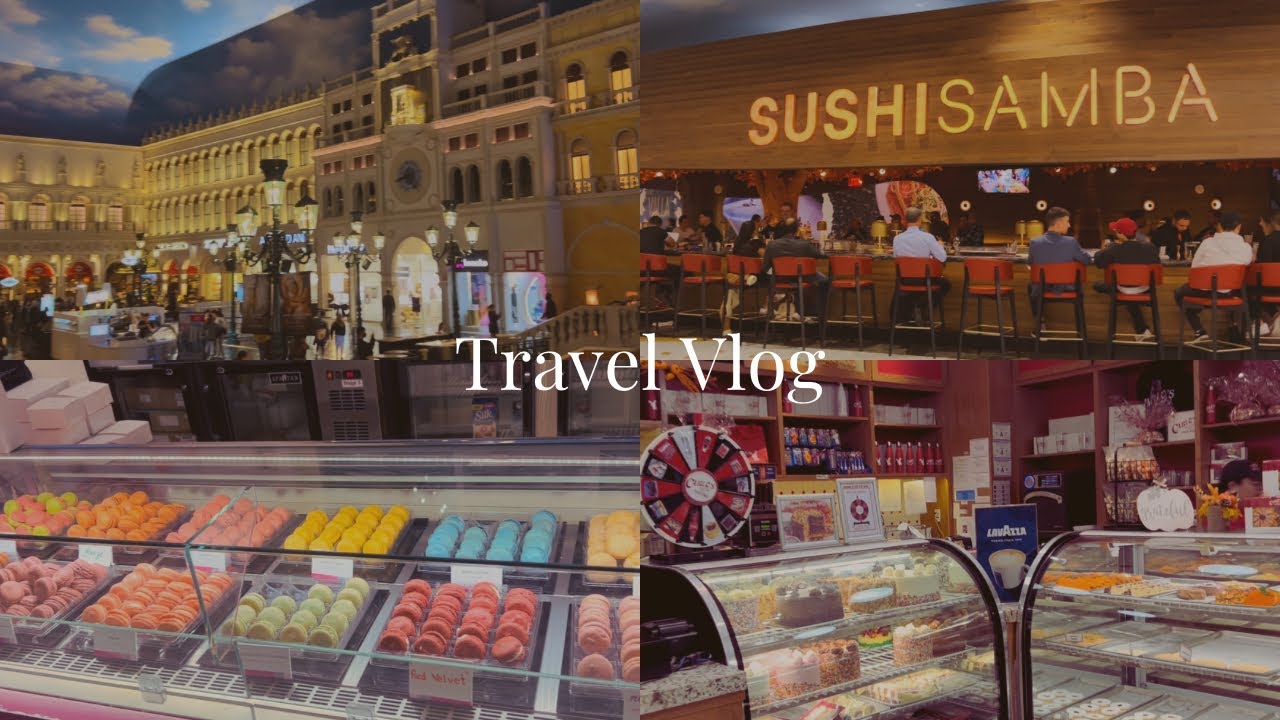 Travel Vlog- The Venetian, Carlos Bake Shop, Sushi Samba, & Macaroons
