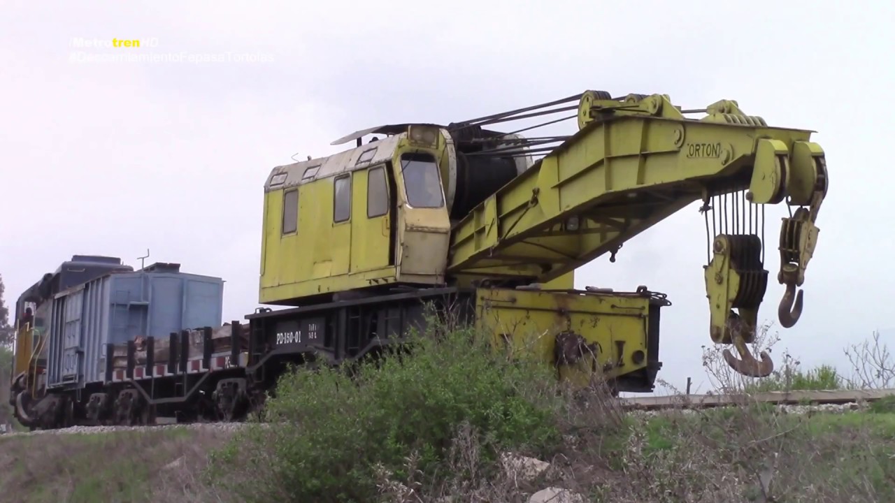 TRABAJO EN DESCARRILAMIENTO FEPASA TREN 