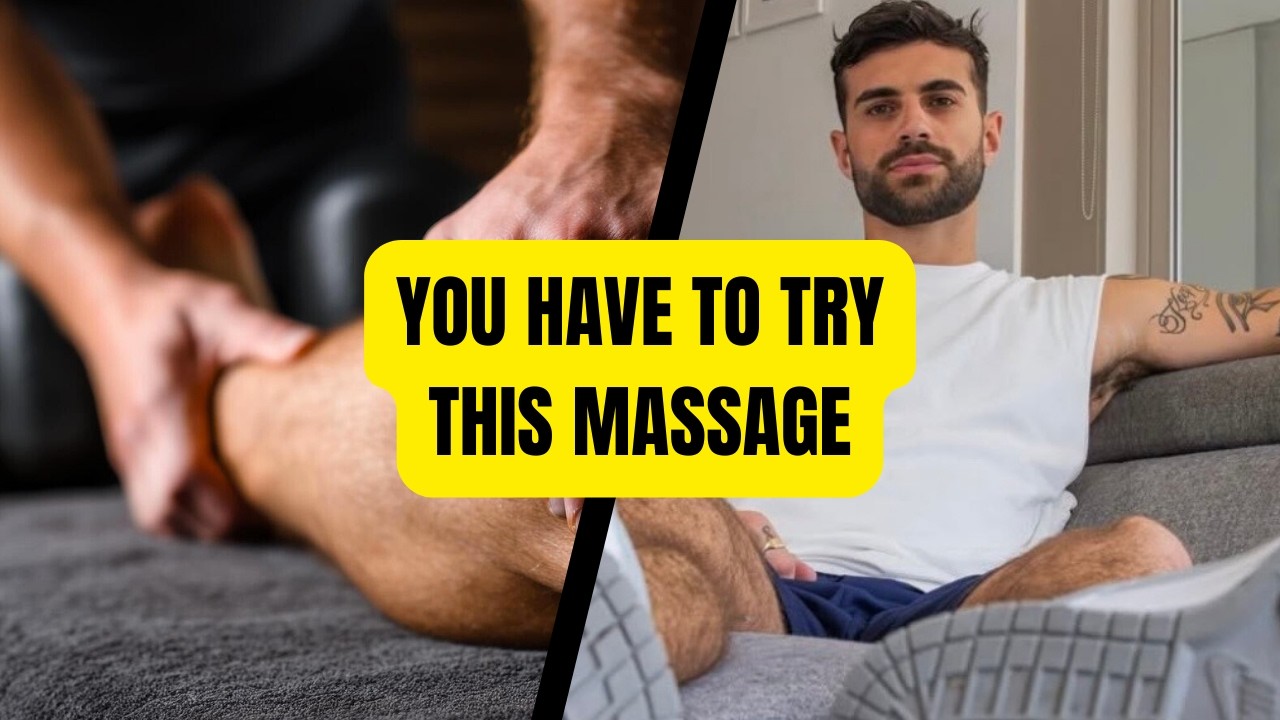 Middle Eastern guy gets Full body relaxation massage for stress relief and deep sleep