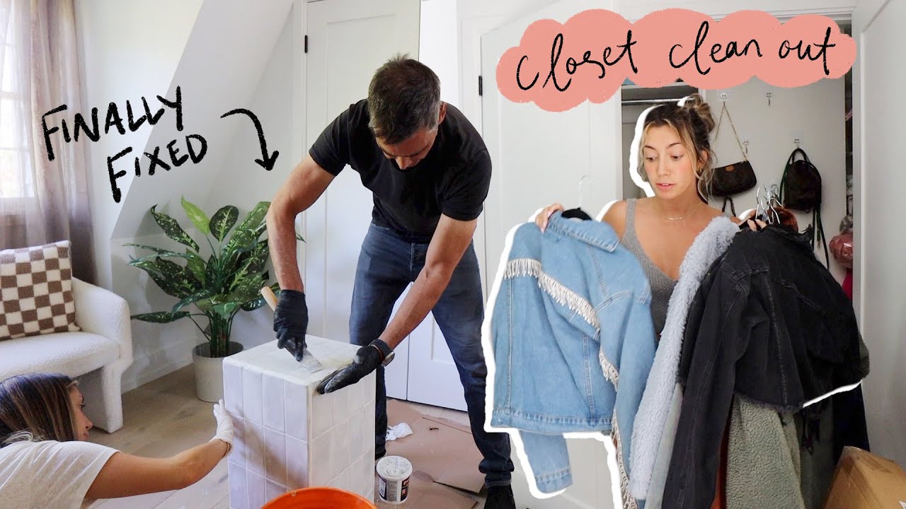 VLOG: wedding prep (bridesmaid dresses!), closet cleanout & DIY table!