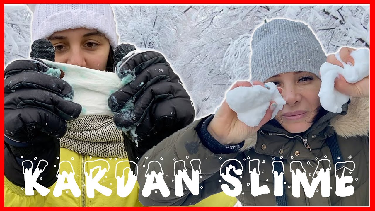 &Ccedil;OK &Uuml;ZG&Uuml;N&Uuml;M KARLAR ERİYOR! YAPAY KAR vs GER&Ccedil;EK KAR SLİME CHALLENGE! Dobişko Tv