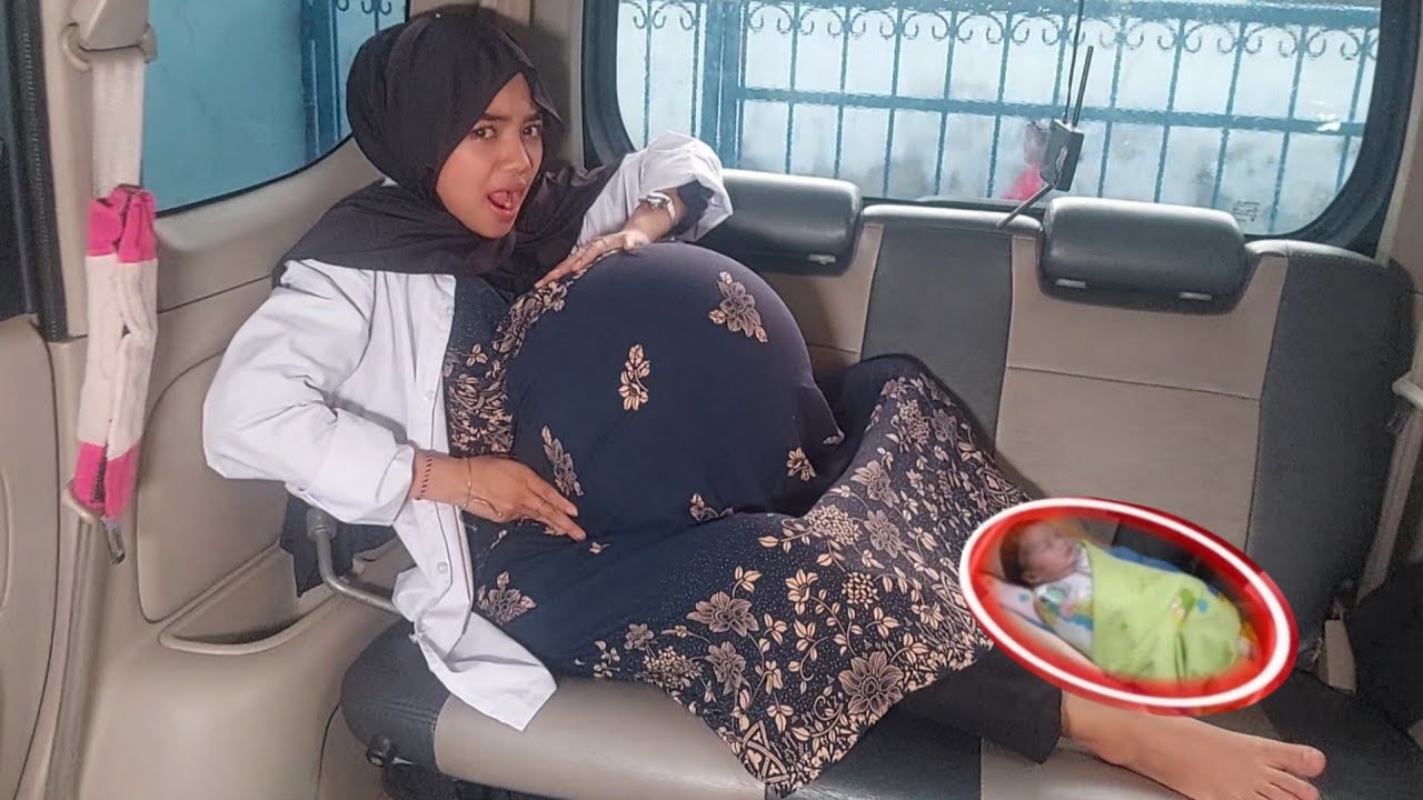 KAGET IBU HAMIL MENDADAK SAKIT PERUT TIBA2 KONTRAKSI SAMPAI MELAHIRKAN BAYI DI MOBIL SECARA NORMAL