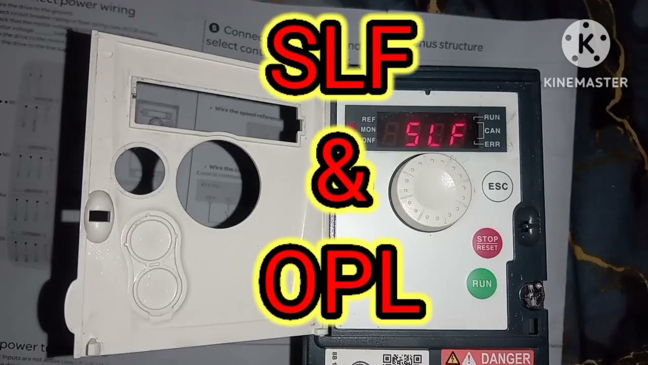 Schneider VFD fault troubleshooting (SLF & OPL)