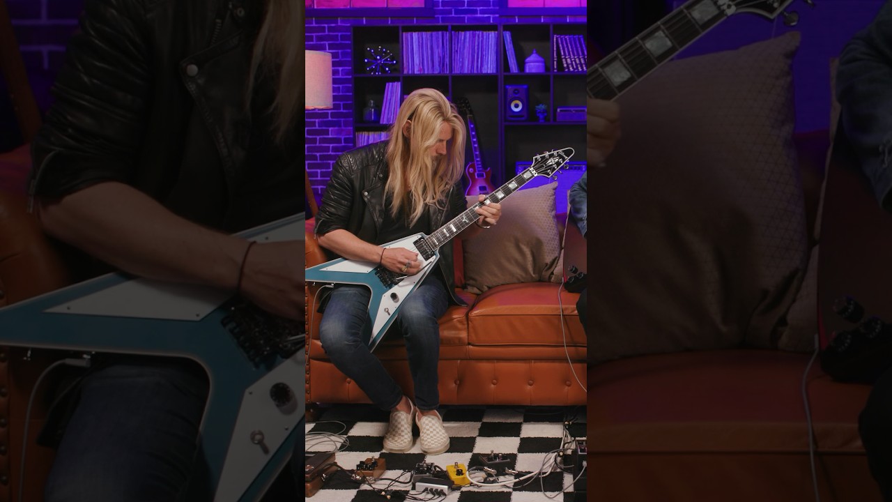 Judas Priest Guitarist Richie Faulkner Shreds His New Gibson Flying V Custom