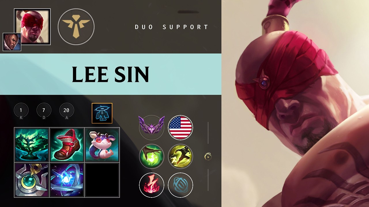 Lee Sin Support vs Sona - NA Master Patch 26.08