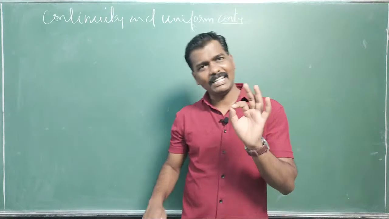 Real Analysis Part 3 Tamil explaination ( continuity and uniform continuity with example)